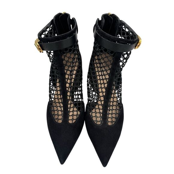 Dior “Dior-I” Suede and Mesh Booties Ankle Boots Black Size 7 - Picture 4 of 13